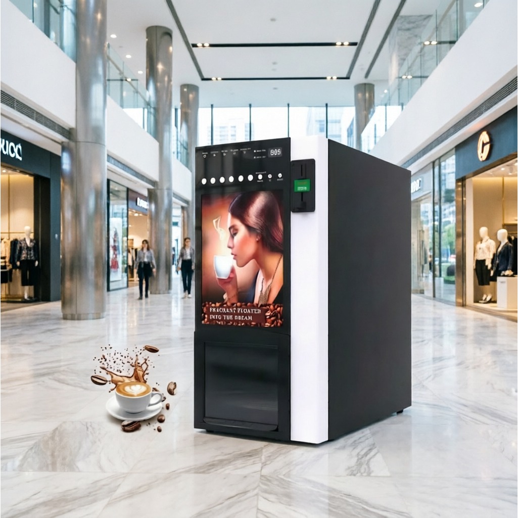 セルフサービスコーヒー自動販売機インスタントコーヒーミルクテ - Coffee Equipment Dropshipping のレビューと価格