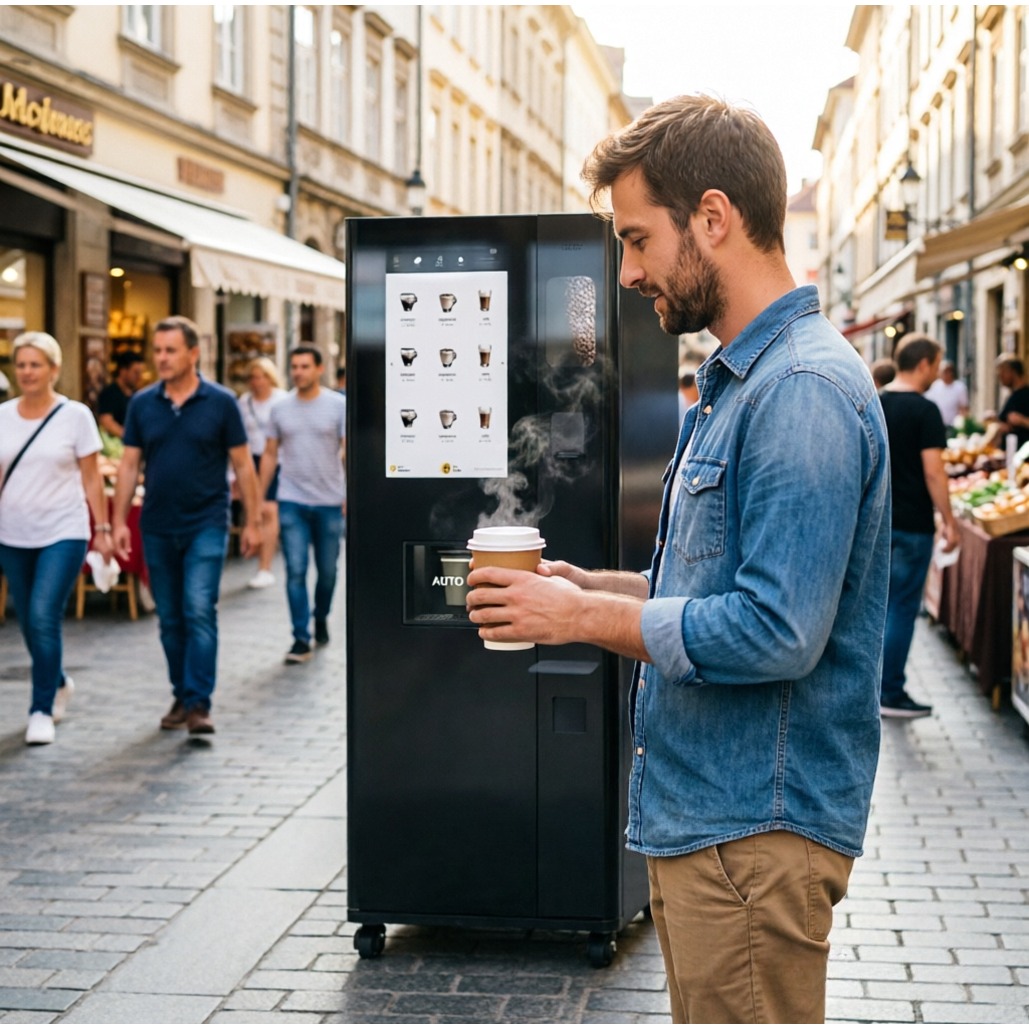 セルフサービスコーヒー自動販売機インスタントコーヒーミルクテ - Coffee Equipment Dropshipping のレビューと価格