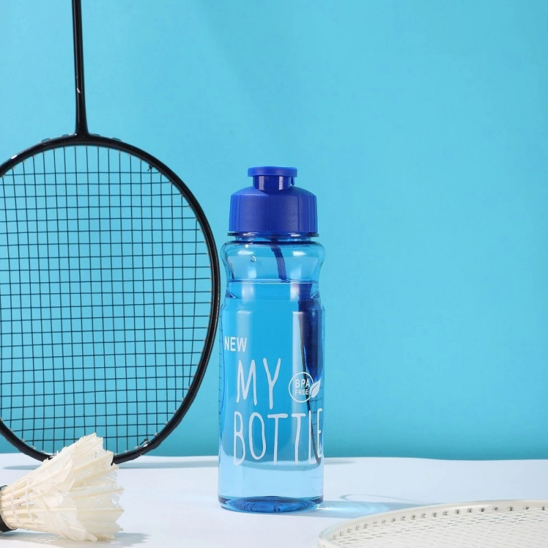 プラスチック製の水筒ポータブルスポーツカップ落下防止ロープ付 - Coffee Equipment Dropshipping のレビューと価格