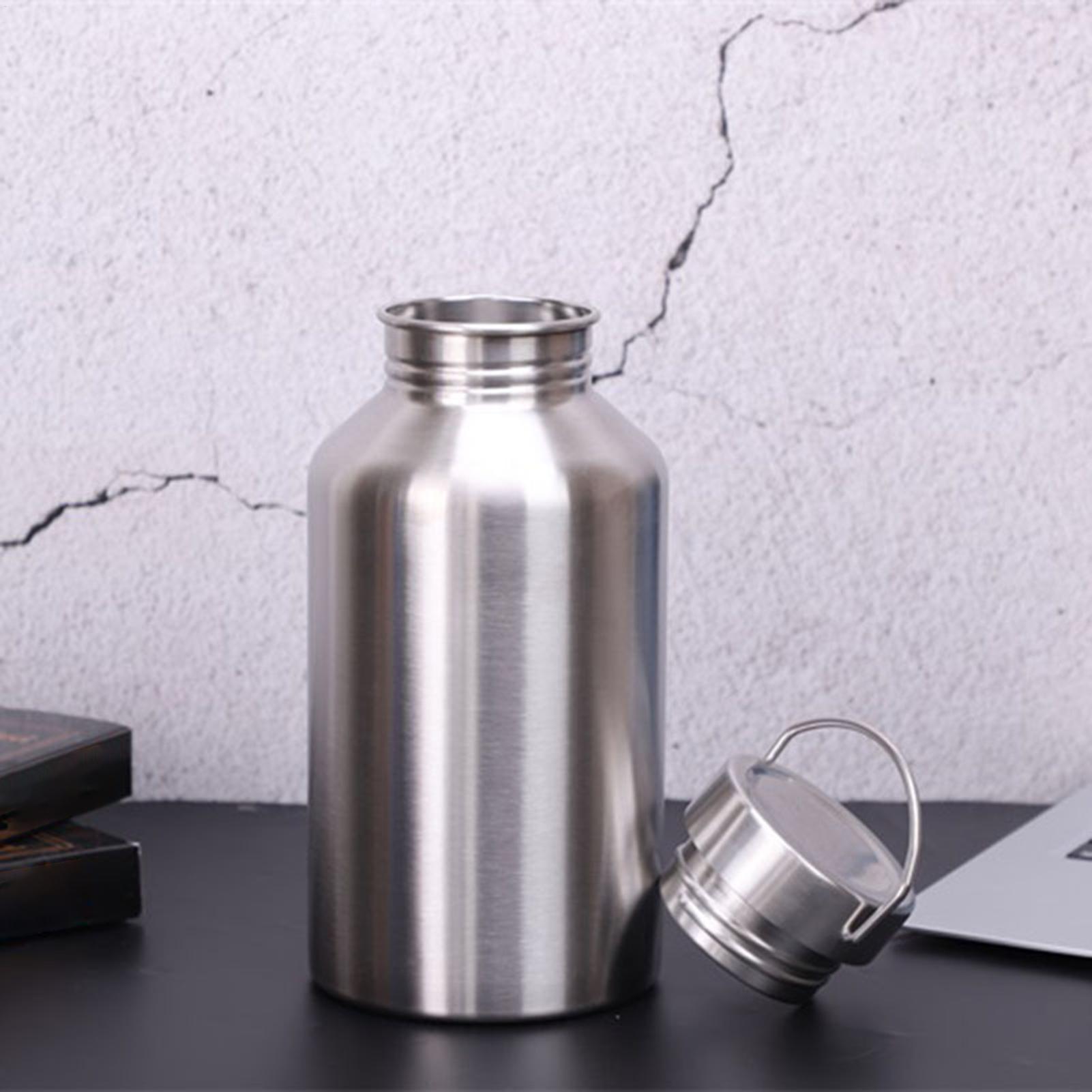 2L落下防止304ステンレス鋼製水筒 広口トップハンドル付き - Coffee Equipment Dropshipping のレビューと価格