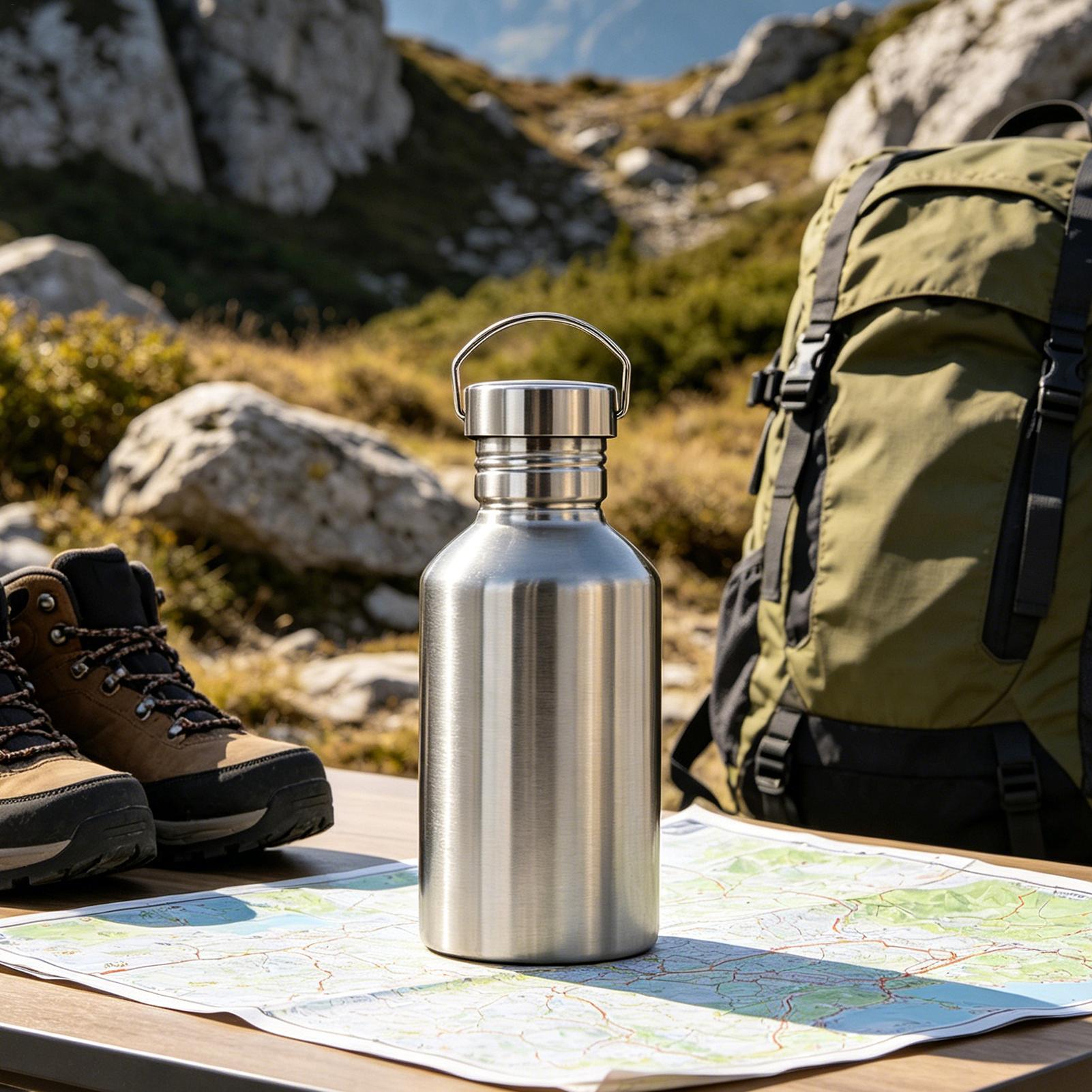 2L落下防止304ステンレス鋼製水筒 広口トップハンドル付き - Coffee Equipment Dropshipping のレビューと価格